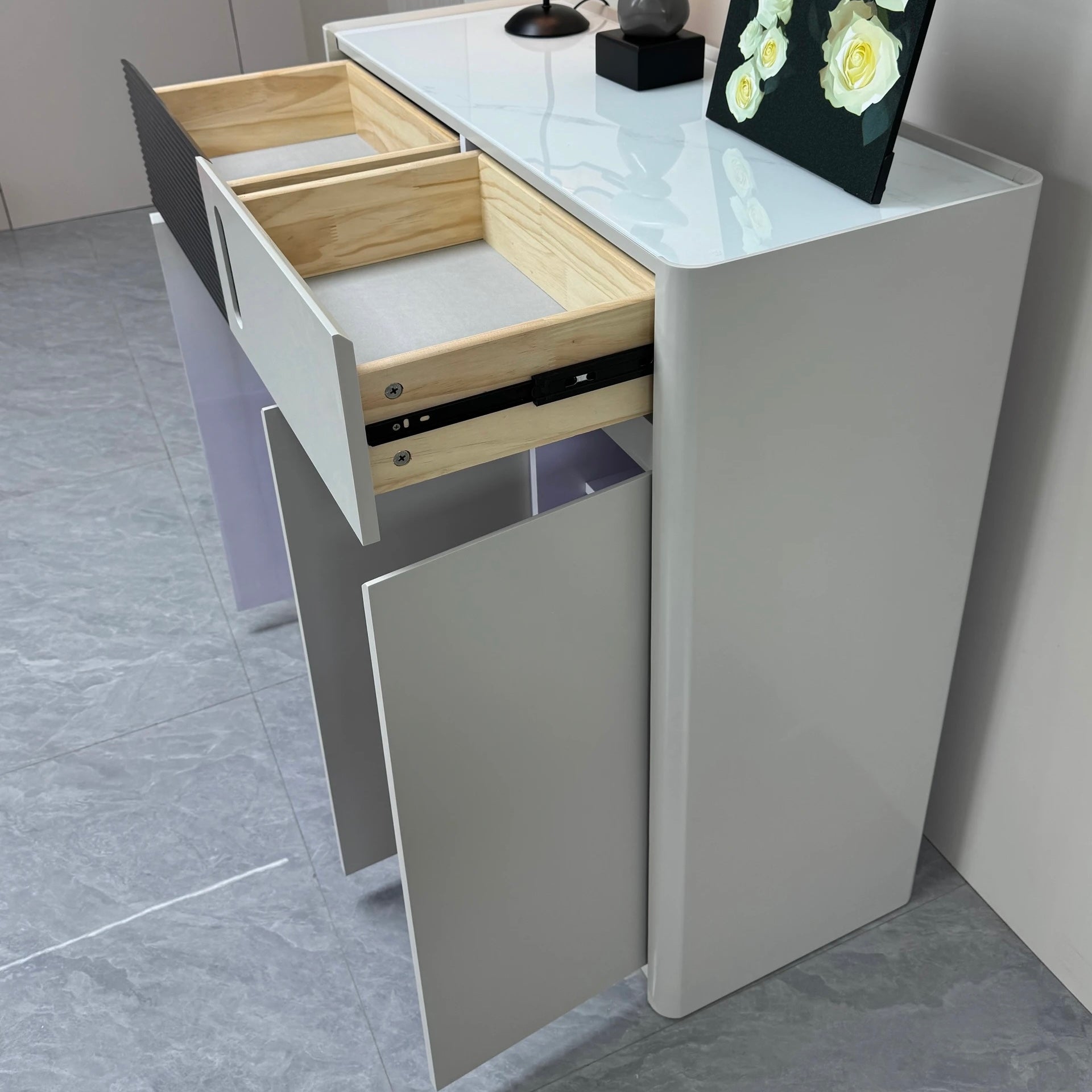 JUOL Living Monroe Slat Shoes Cabinet