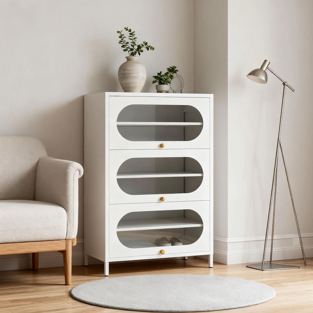 JUOL Living LumiSteel Shoe Cabinet