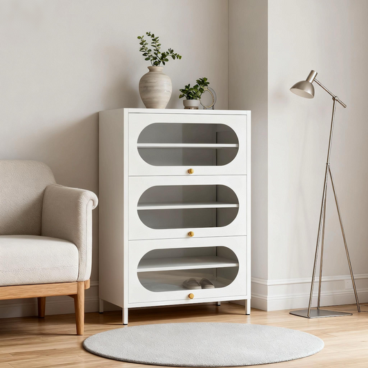 JUOL Living LumiSteel Shoe Cabinet