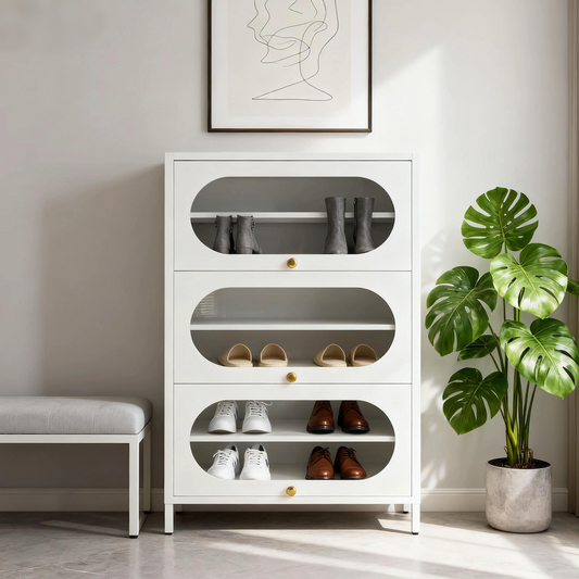 JUOL Living LumiSteel Shoe Cabinet